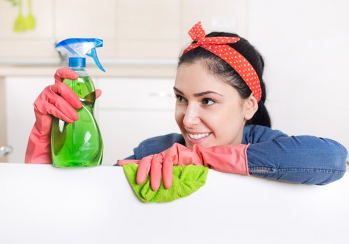 Professional team assessing a carpet cleaning complaint